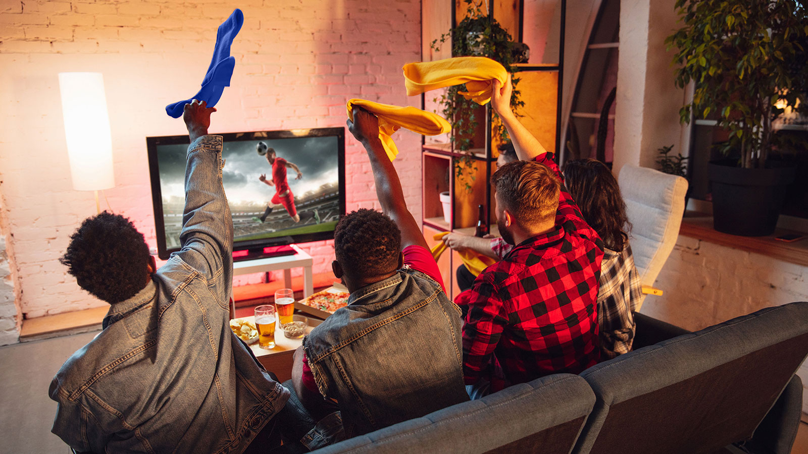 Streaming foot en 4K sur une télévision